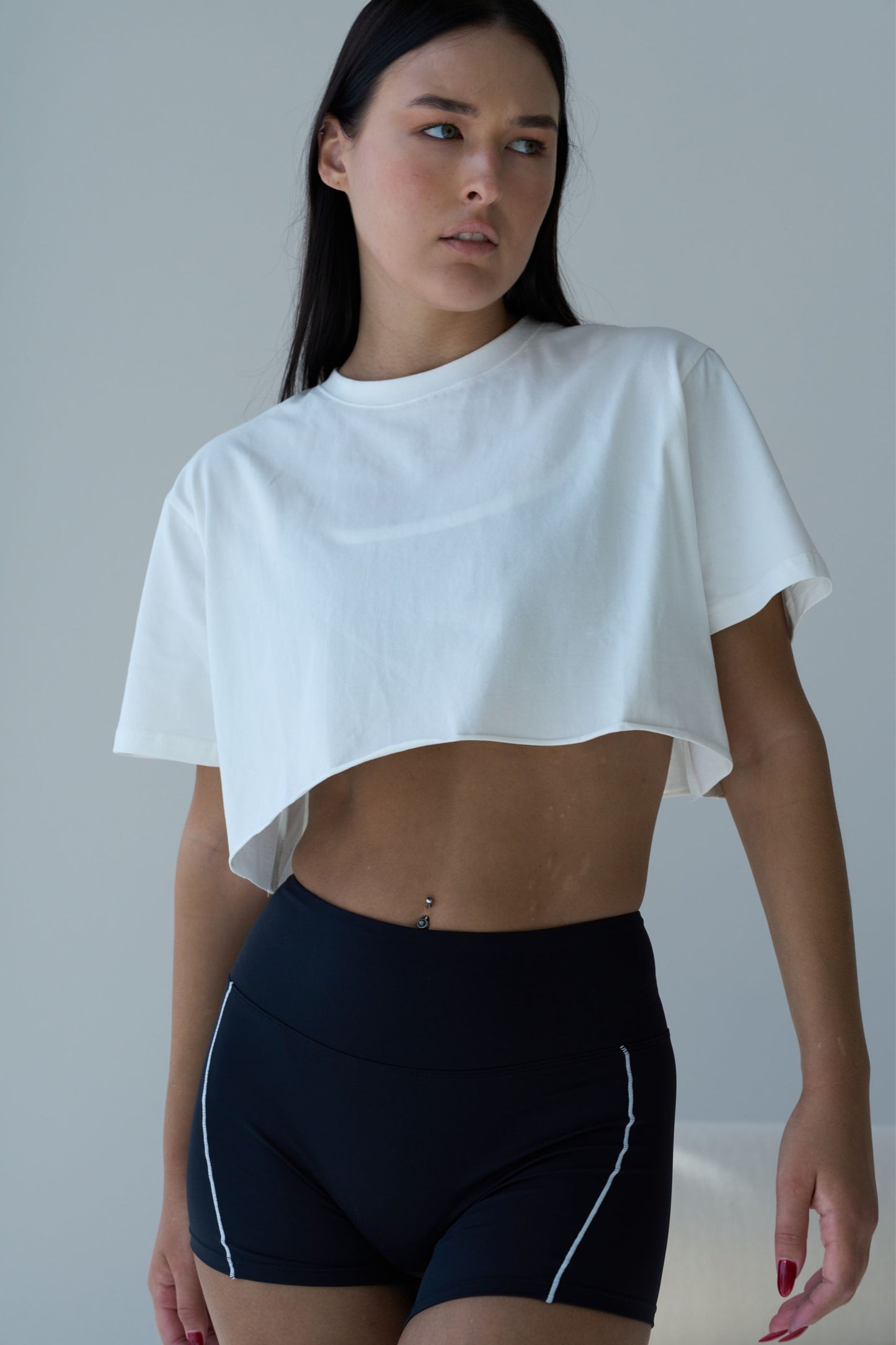 Cropped T-shirt White
