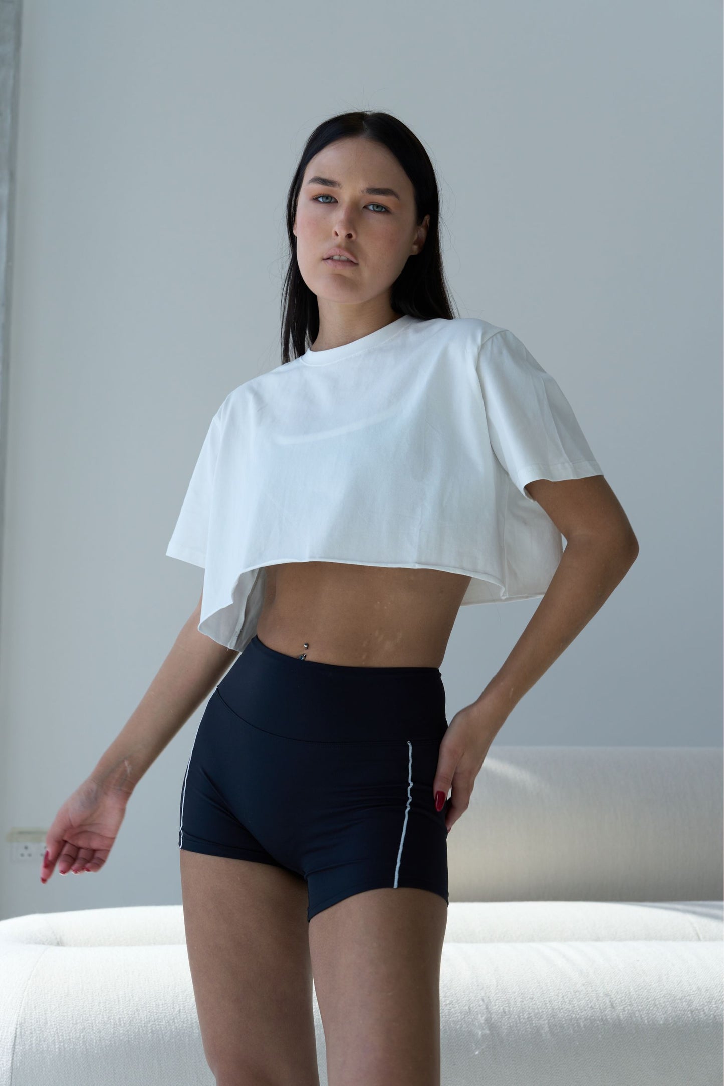 Cropped T-shirt White