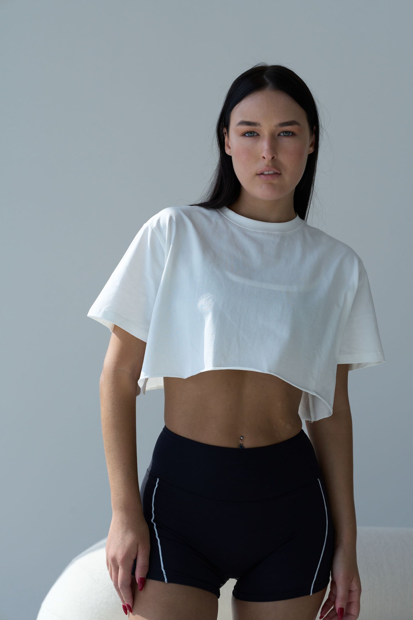 Cropped T-shirt White