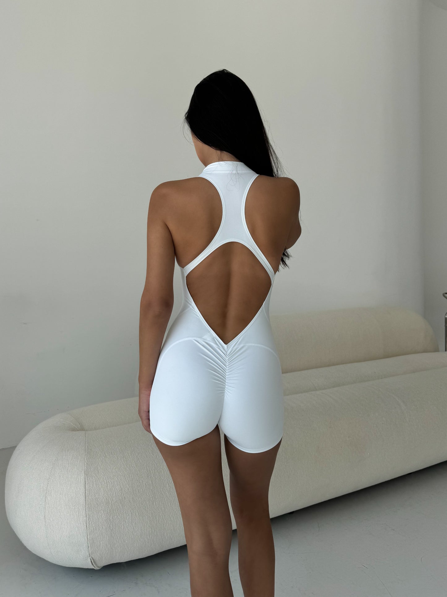 Aura Romper White