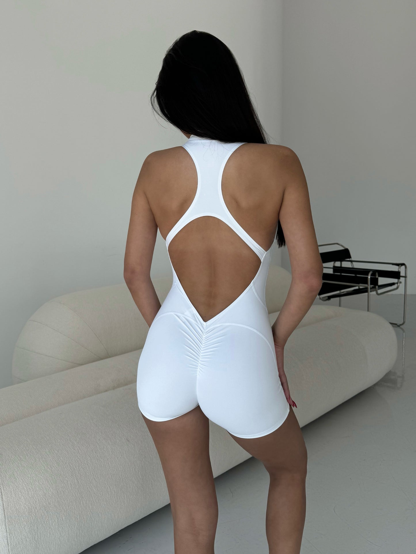 Aura Romper White