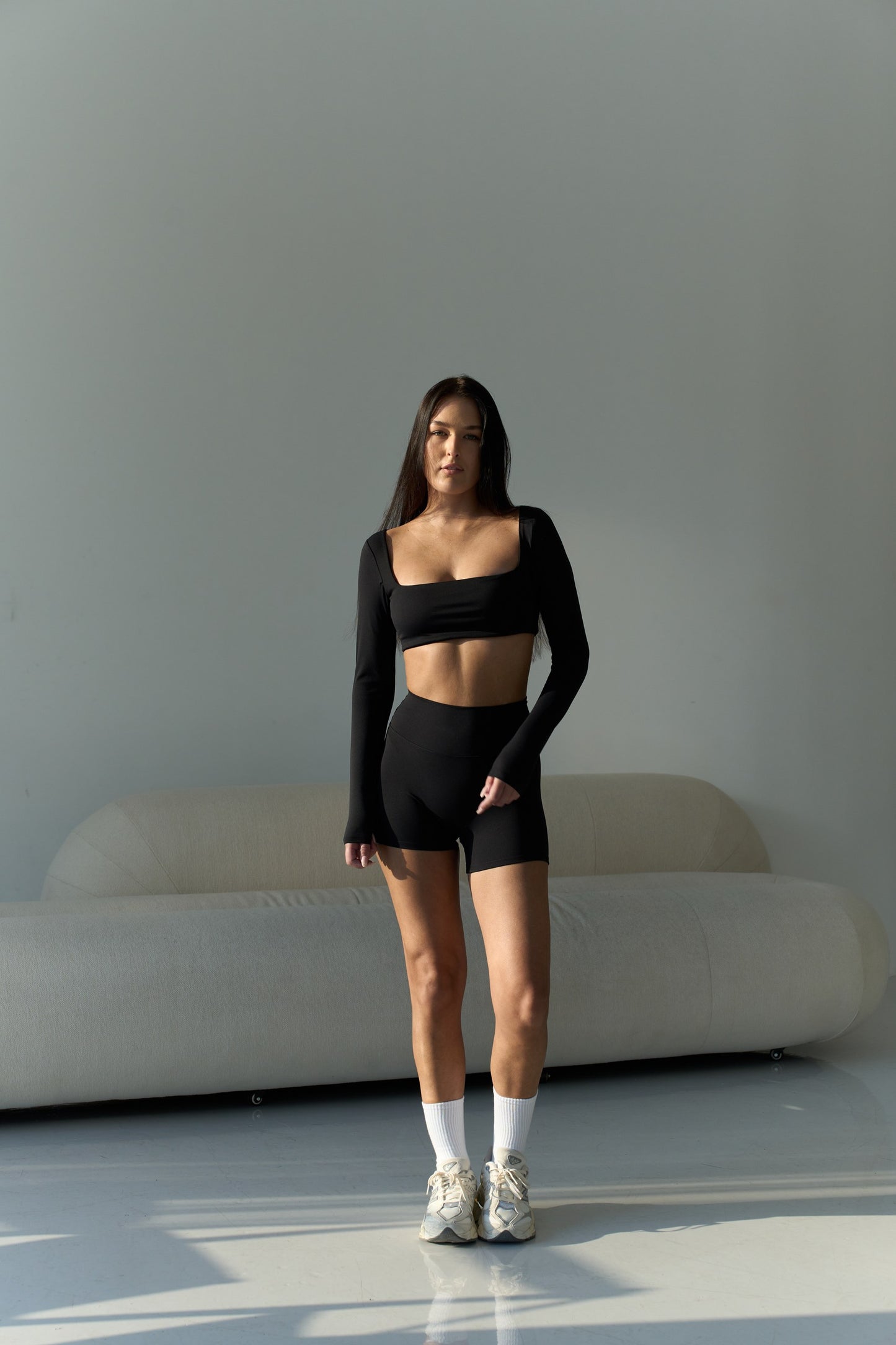 Serene Scrunch Shorts Black