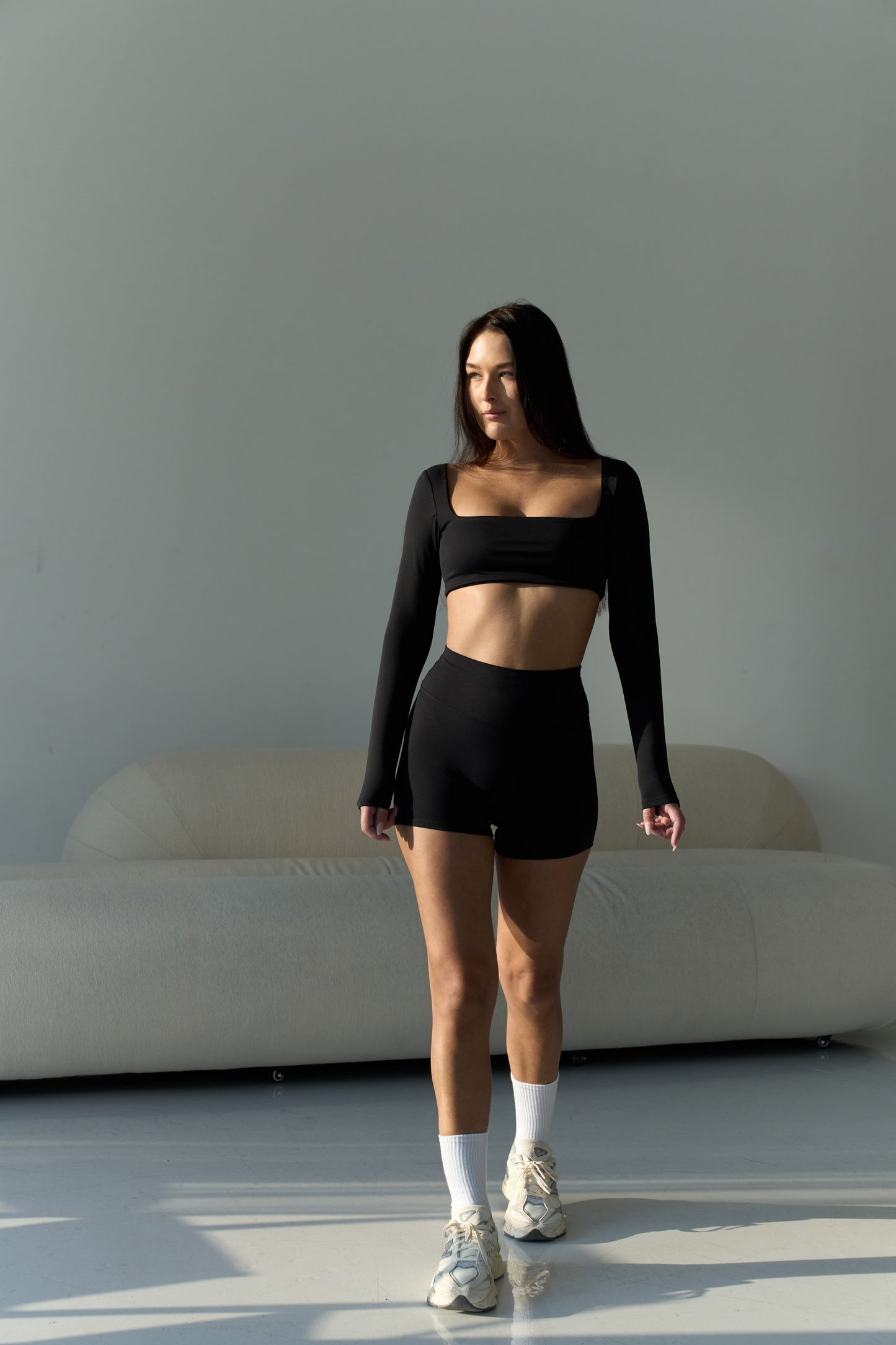Serene Long-sleeve Top Black