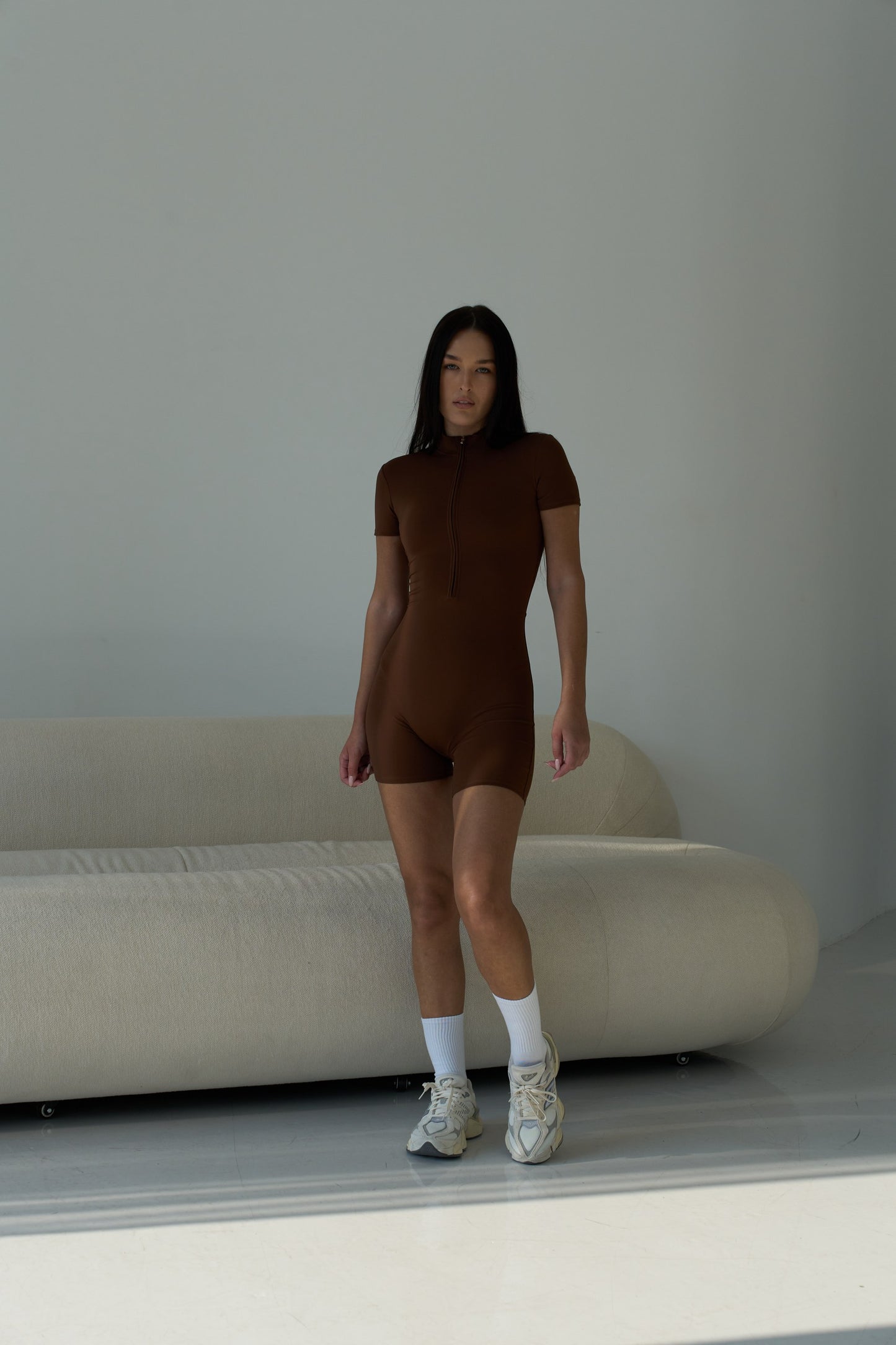 Motion Romper Brown
