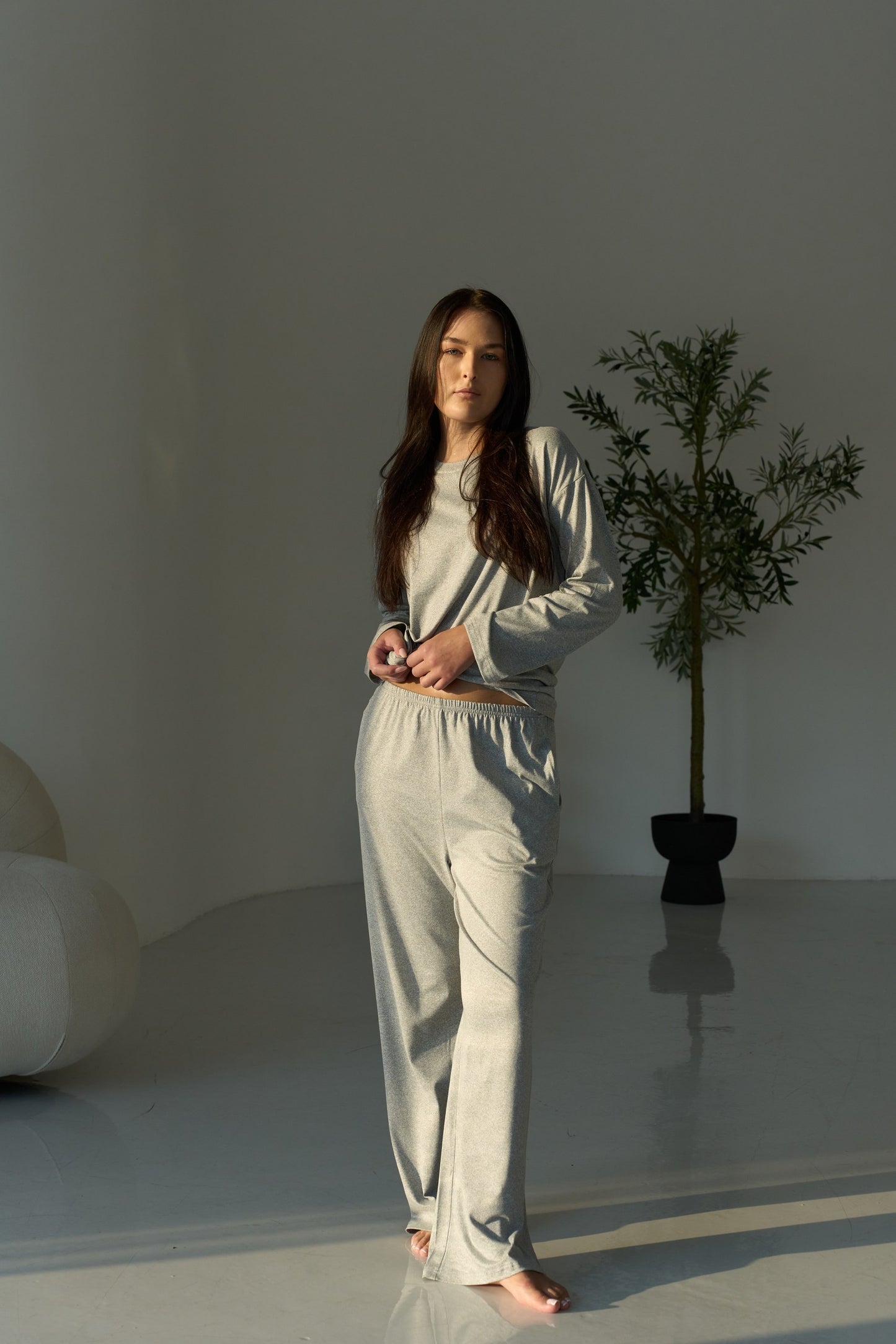 Moon Pajama Grey