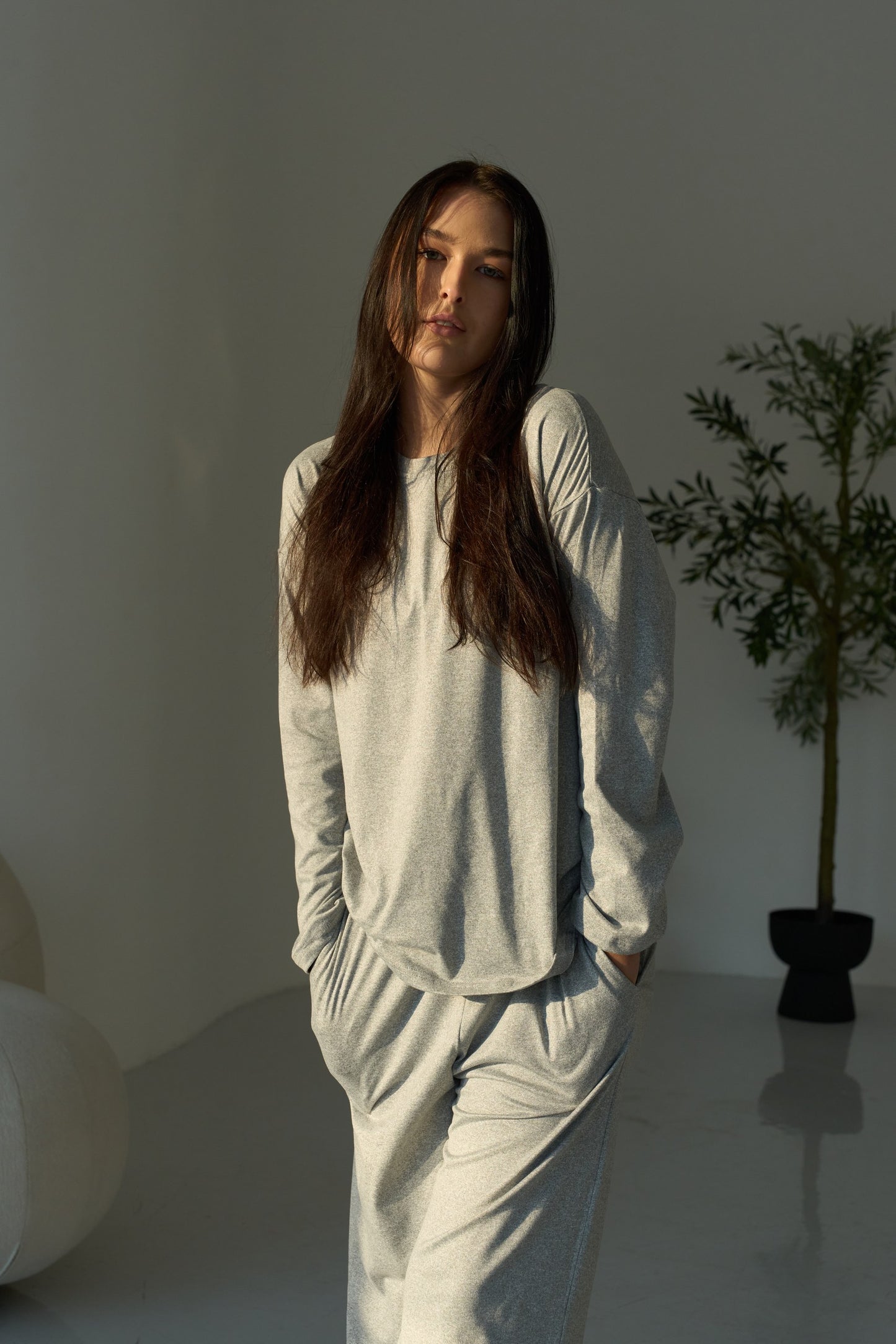 Moon Pajama Grey