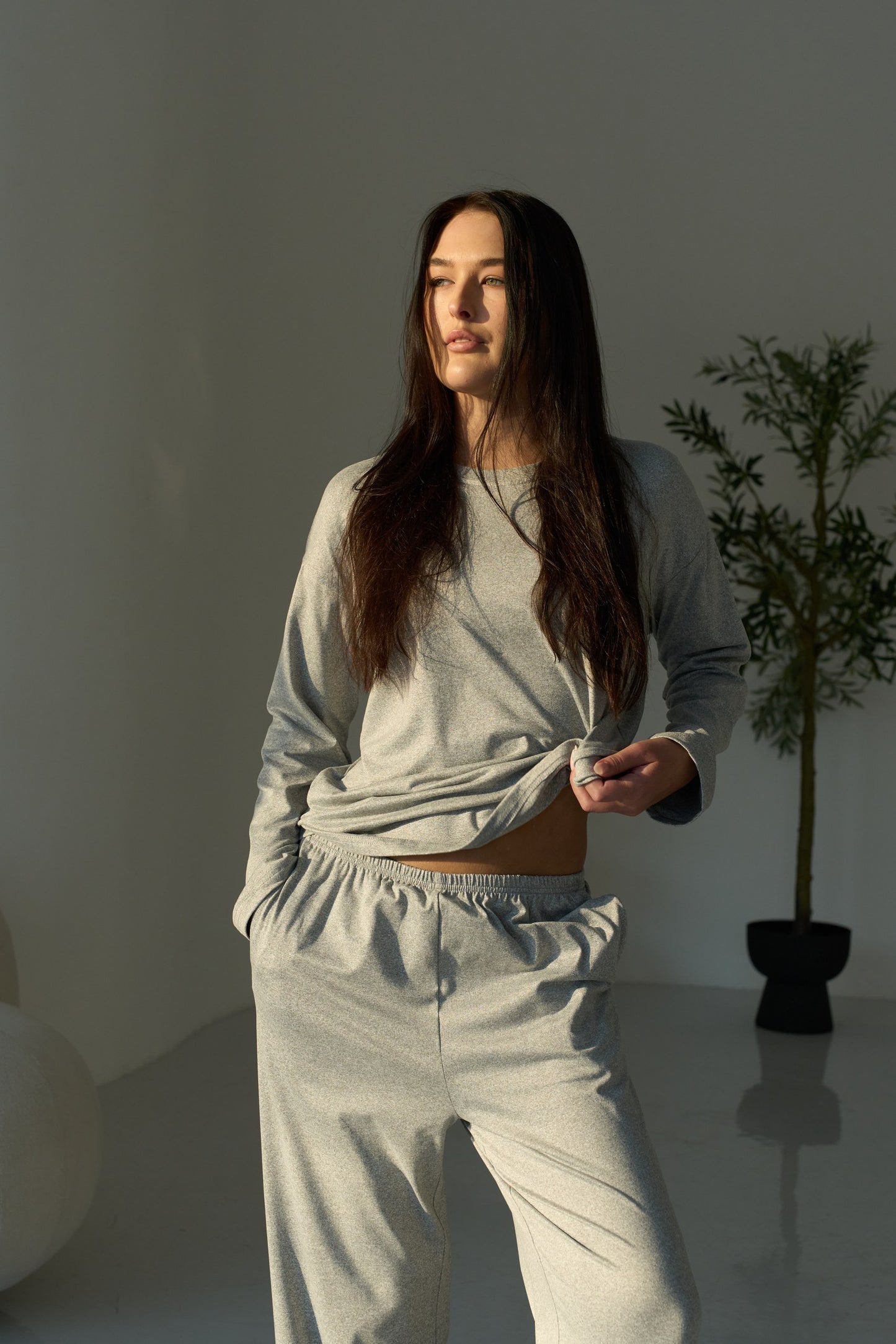 Moon Pajama Grey