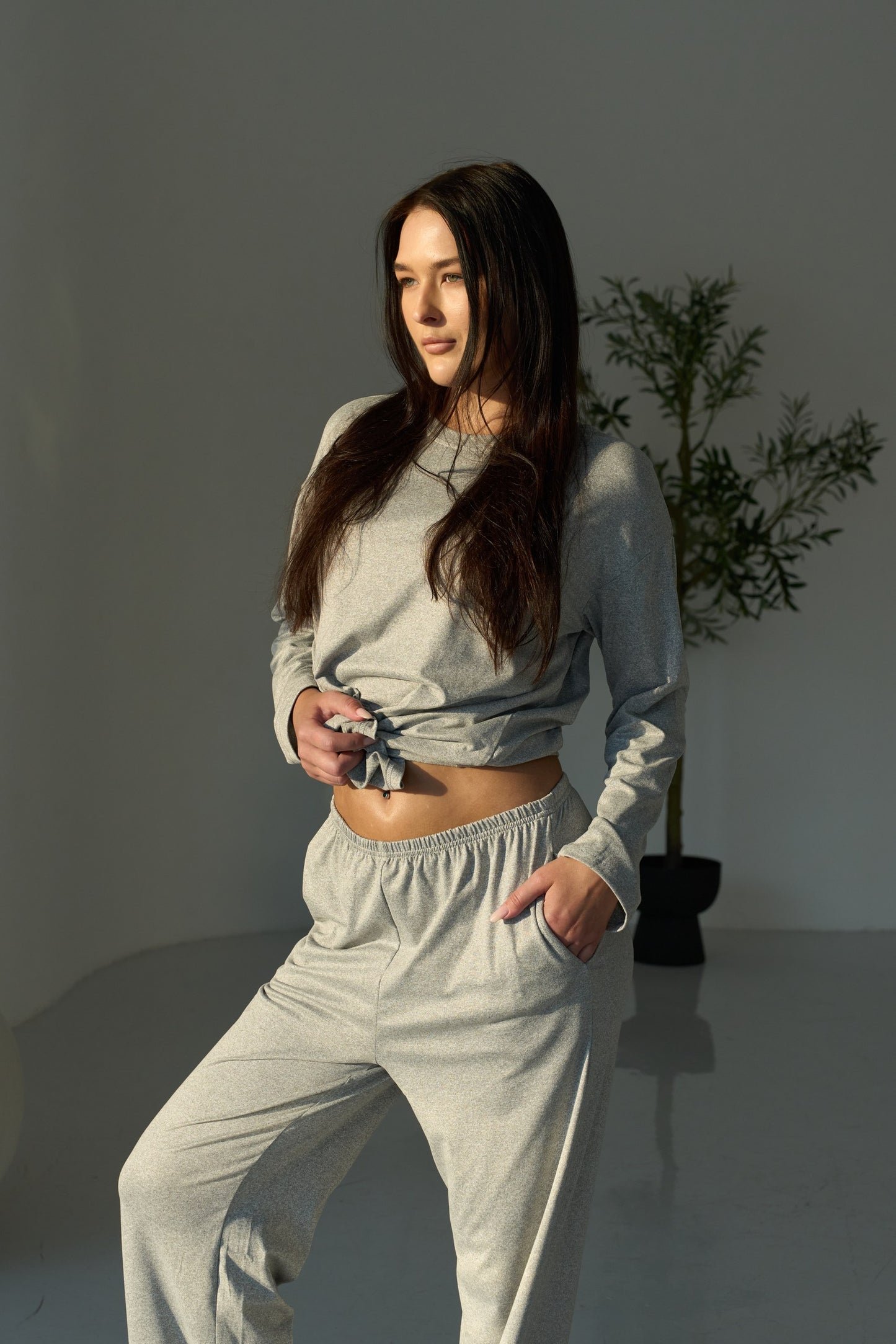 Moon Pajama Grey