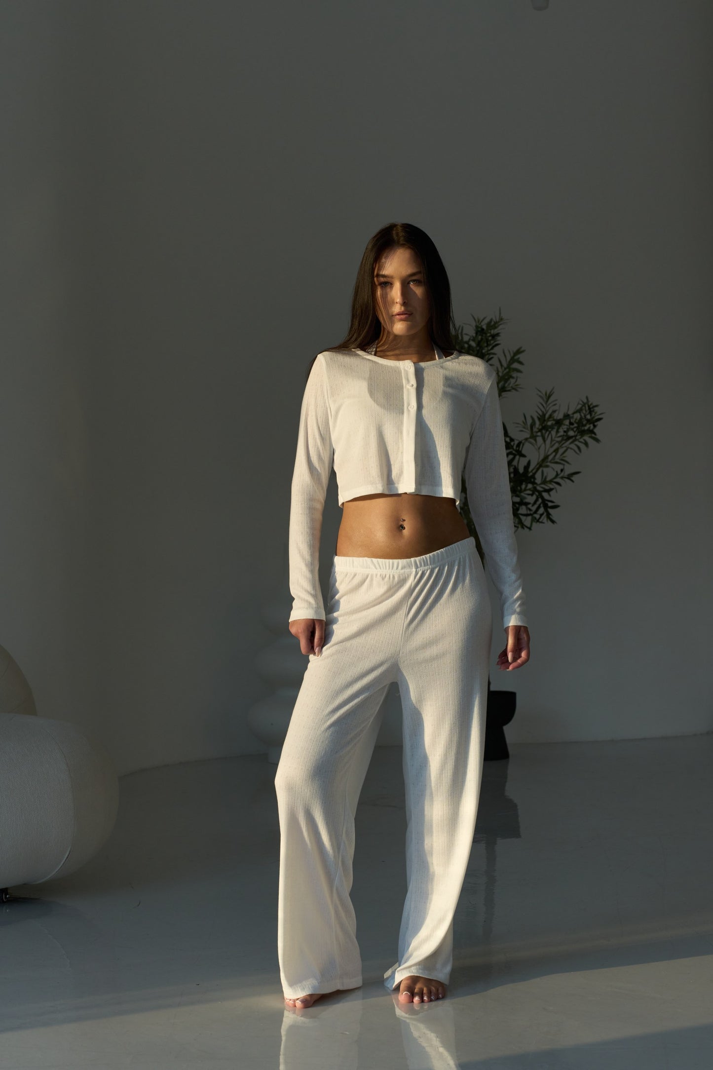 Cuddle Pajama White
