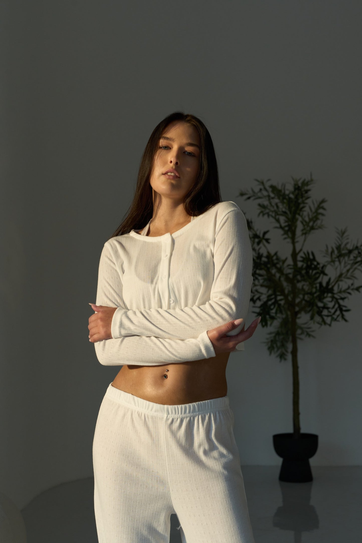Cuddle Pajama White