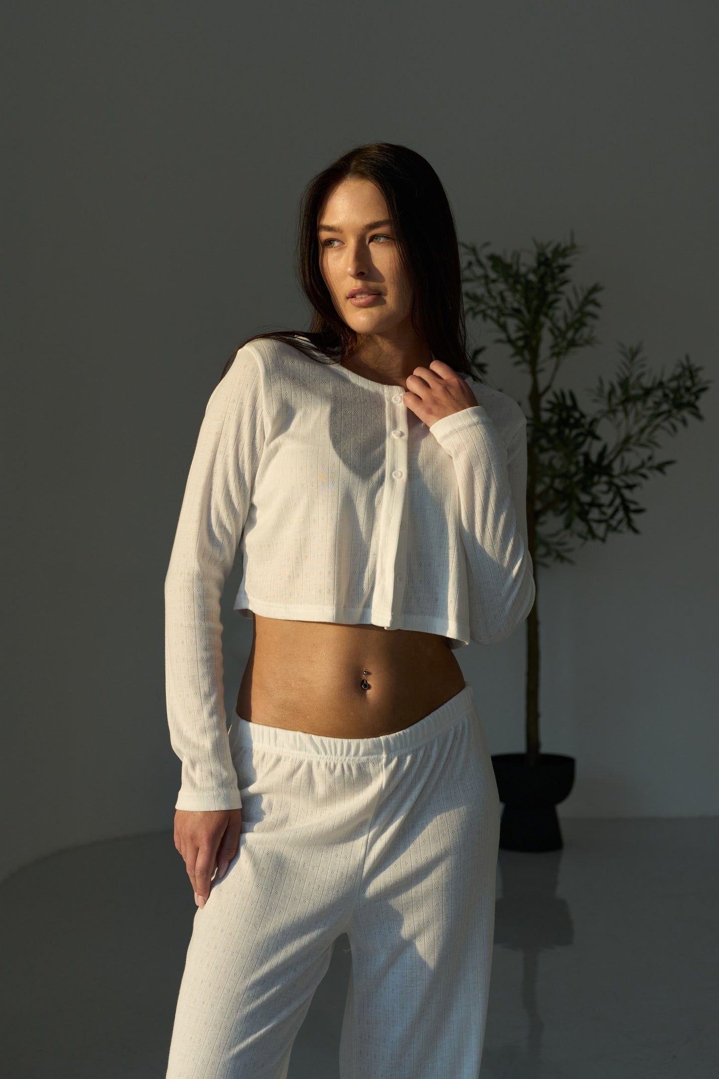 Cuddle Pajama White