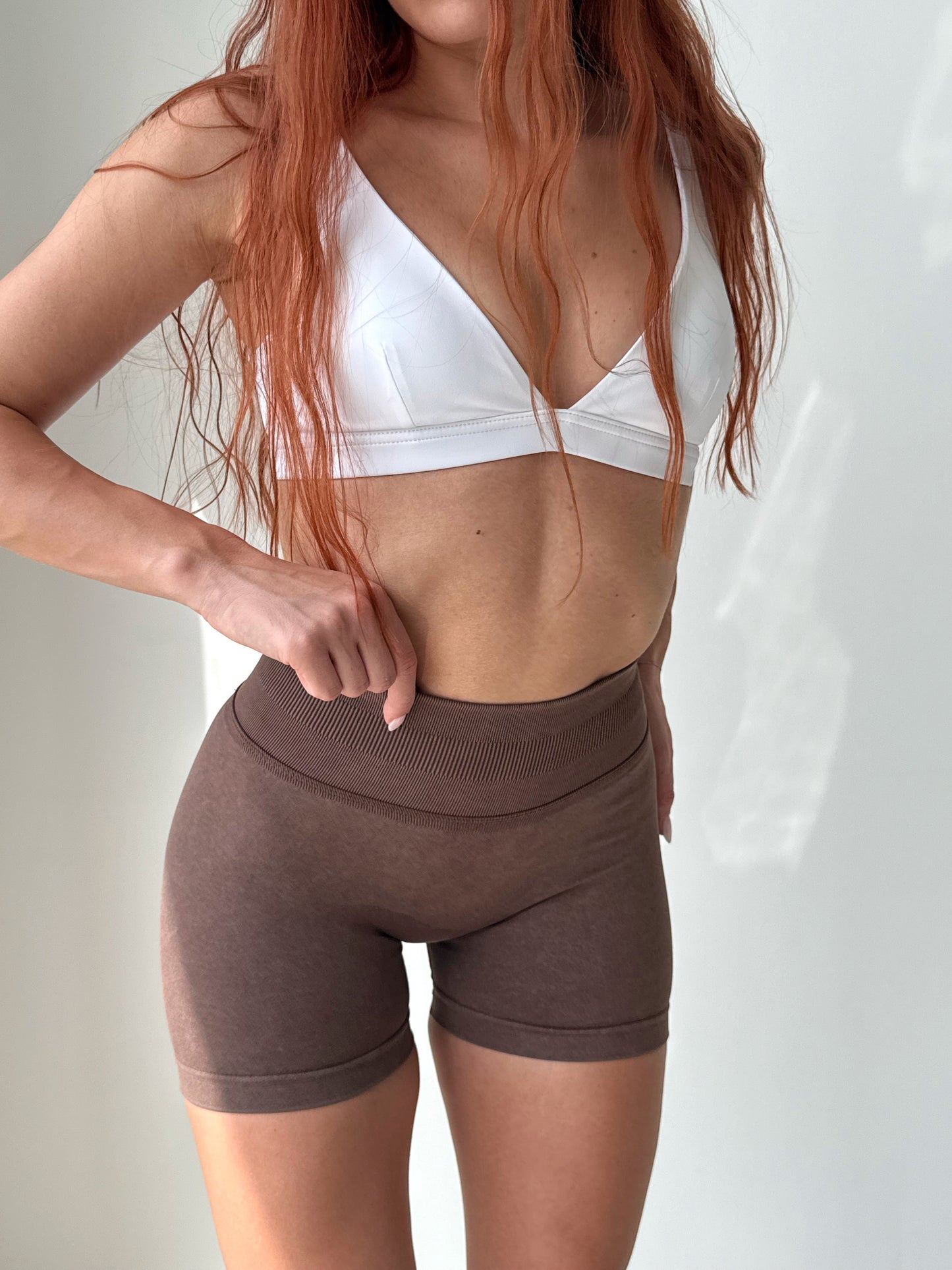Pump Shorts Brown