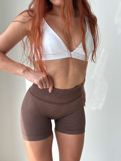 Pump Shorts Brown
