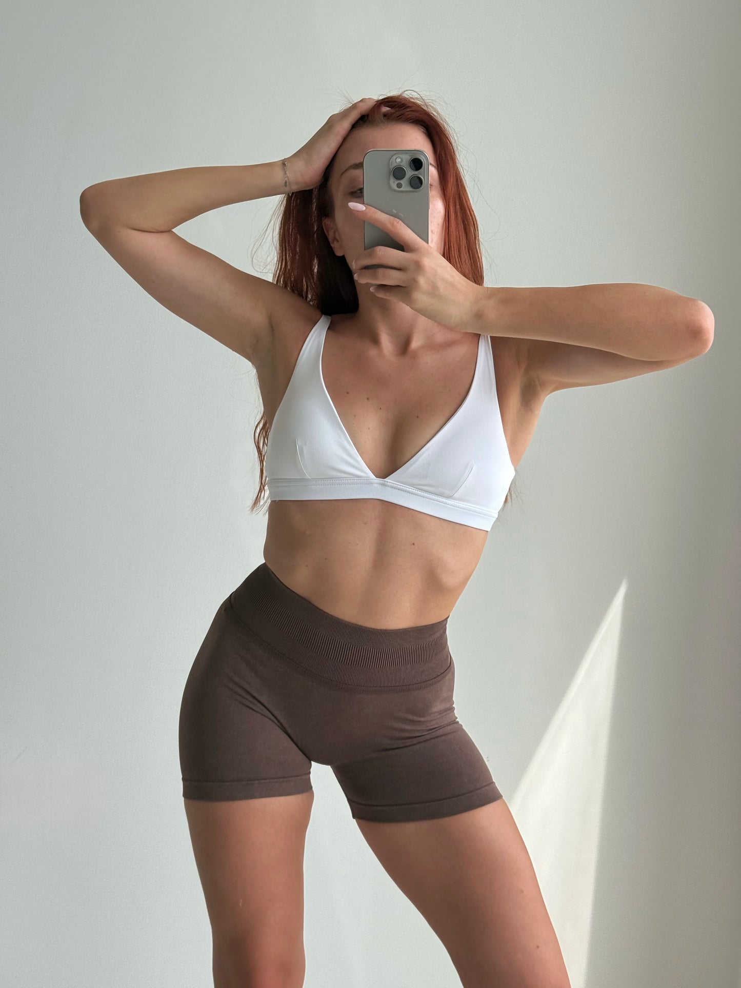 Pump Shorts Brown