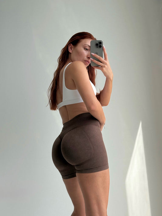 Pump Shorts Brown