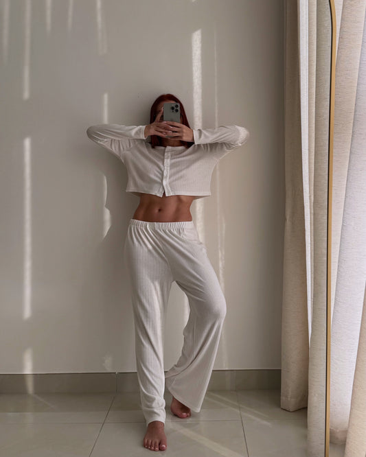 Cuddle Pajama White