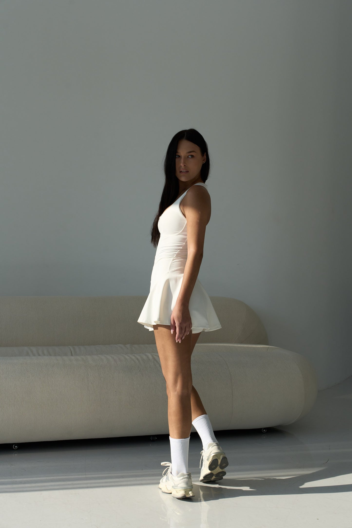 White tennis dress