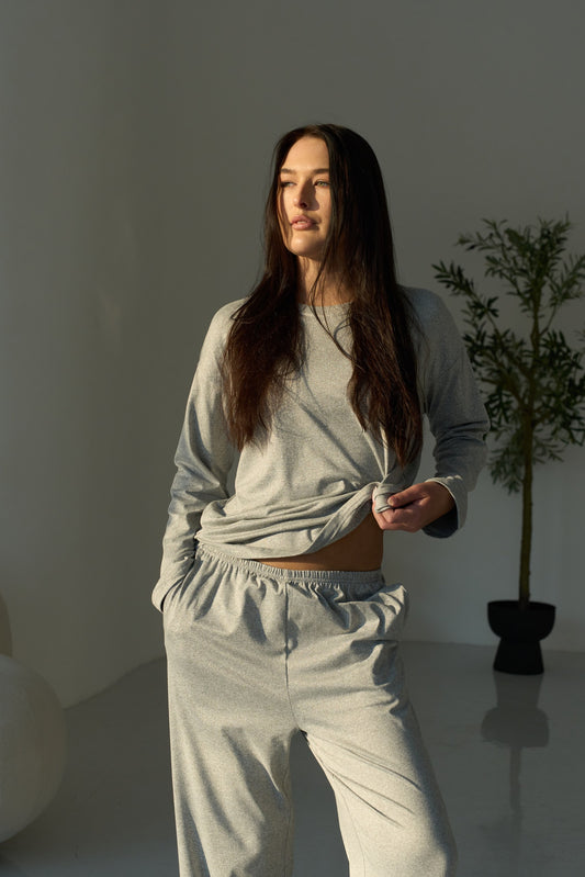 Moon Pajama Grey