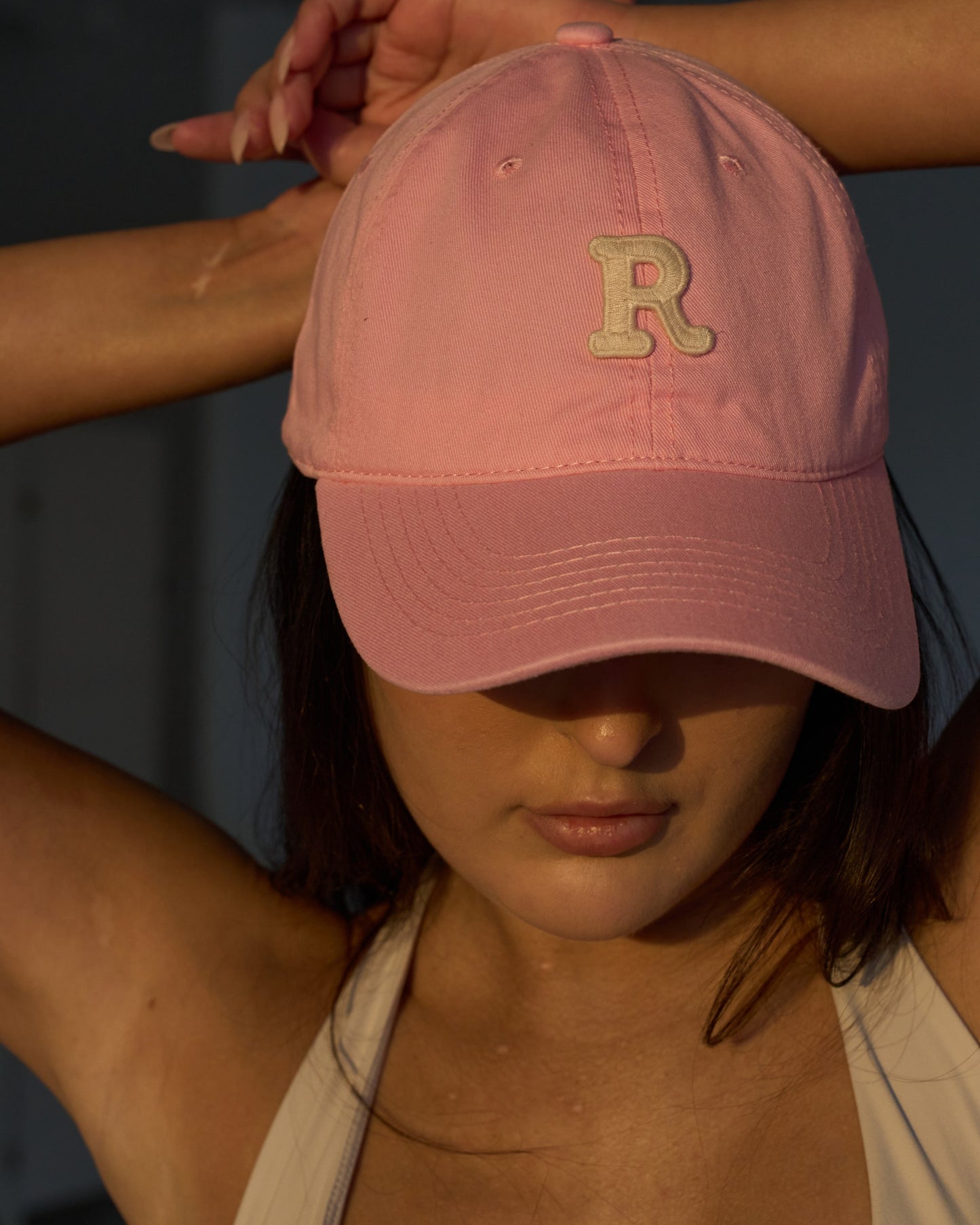 Pink R Cap