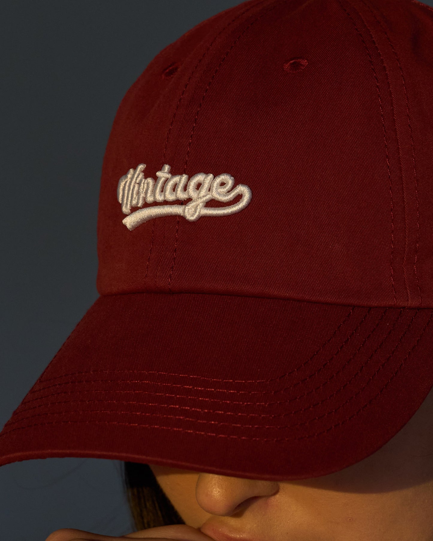 Burgundy Vintage Cap