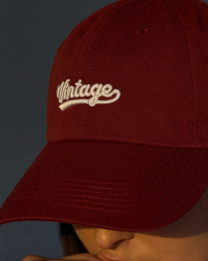 Burgundy Vintage Cap